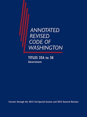 cover image of Annotated Revised Code of Washington